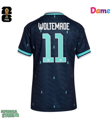 Tyskland Nick Woltemade #11 Replika Udebanetrøje Dame VM 2026 Kortærmet